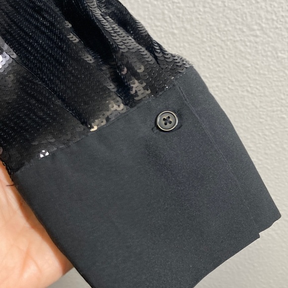 Future Collective Black Sequin Kahlana Barfield Brown Button Down Shirt sz 3X - Picture 7 of 11